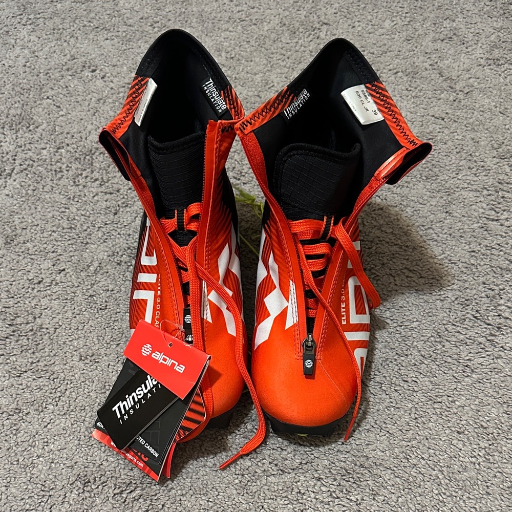 Alpina Kids Red Nordic Cross Country Ski Boots (E30 CL JR)